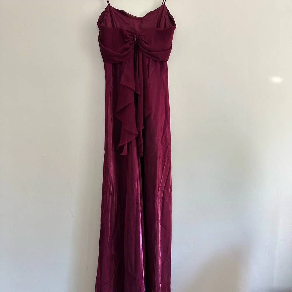Betsy & Adam Deep Red Evening‎ Dress